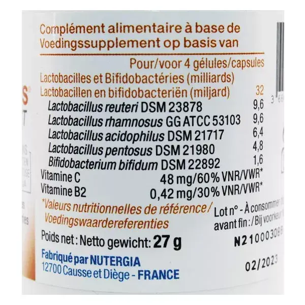 Nutergia Ergyphilus GST Probióticos 60 cápsulas