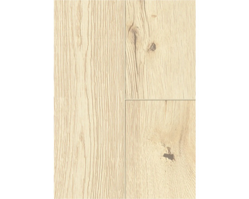 GREEN VINYL vinylvloer, crème eiken landelijke plank, klikverbinding, 1290 x 173 x 4,0 mm