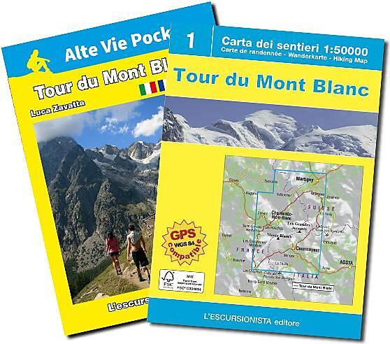 ESCURSIONISTA - TOUR DU MONT BLANC 1 50 000