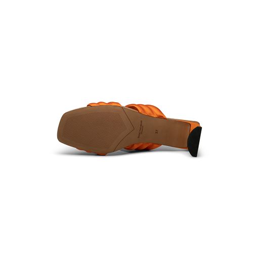 Shoe The Bear Sylvi Højhælede Sandaler, Orange Satin, 41