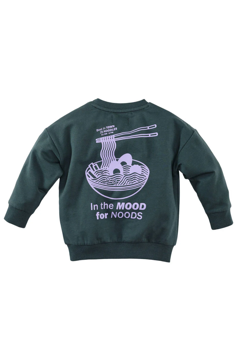 Z8 mini sweater Jurgen met backprint groen