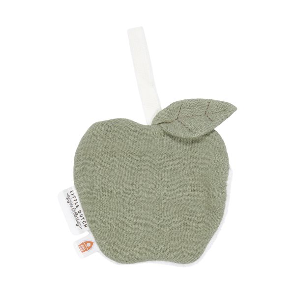 Little Dutch Appel Speendoekje - Hydrofiel - Olive