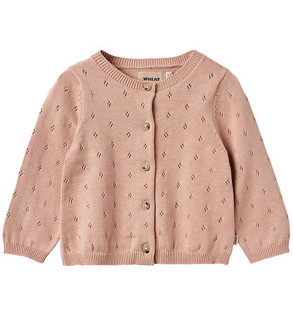 Wheat Cardigan - Strik - Maia - Moonlight Rose m. Hulm?nster