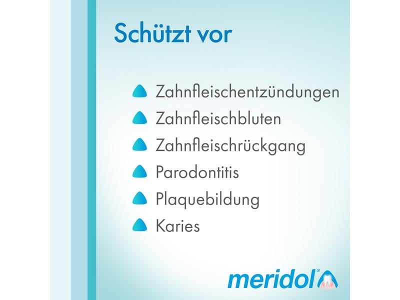 meridol Zahnpasta Zahnfleischschutz 75 ml Zahncreme zur Bekämpfung gegen die Ursachen von Zahnfleischbluten