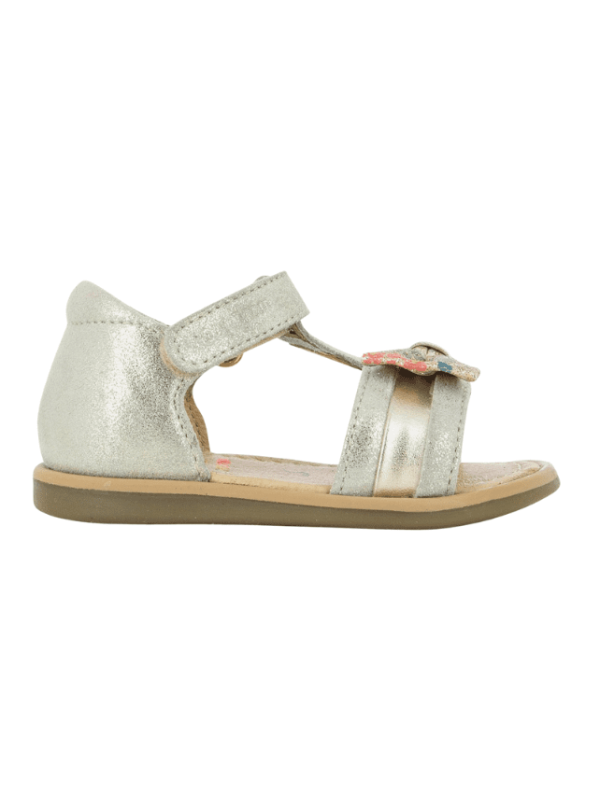 Sandales fille TITY NEW KNOT Platine - Shoo Pom