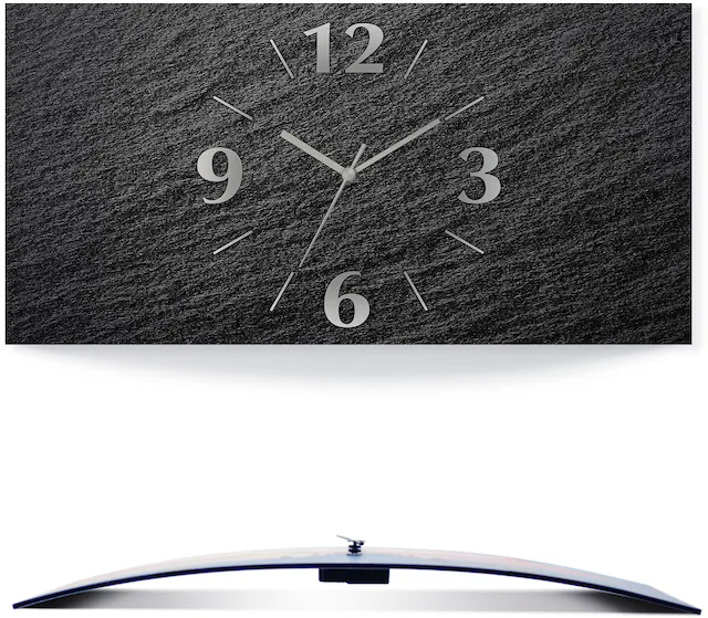 Artland Wanduhr »Schiefer« 3D Optik gebogen, mit Quarz- oder Funkuhrwerk, versch. Grössen