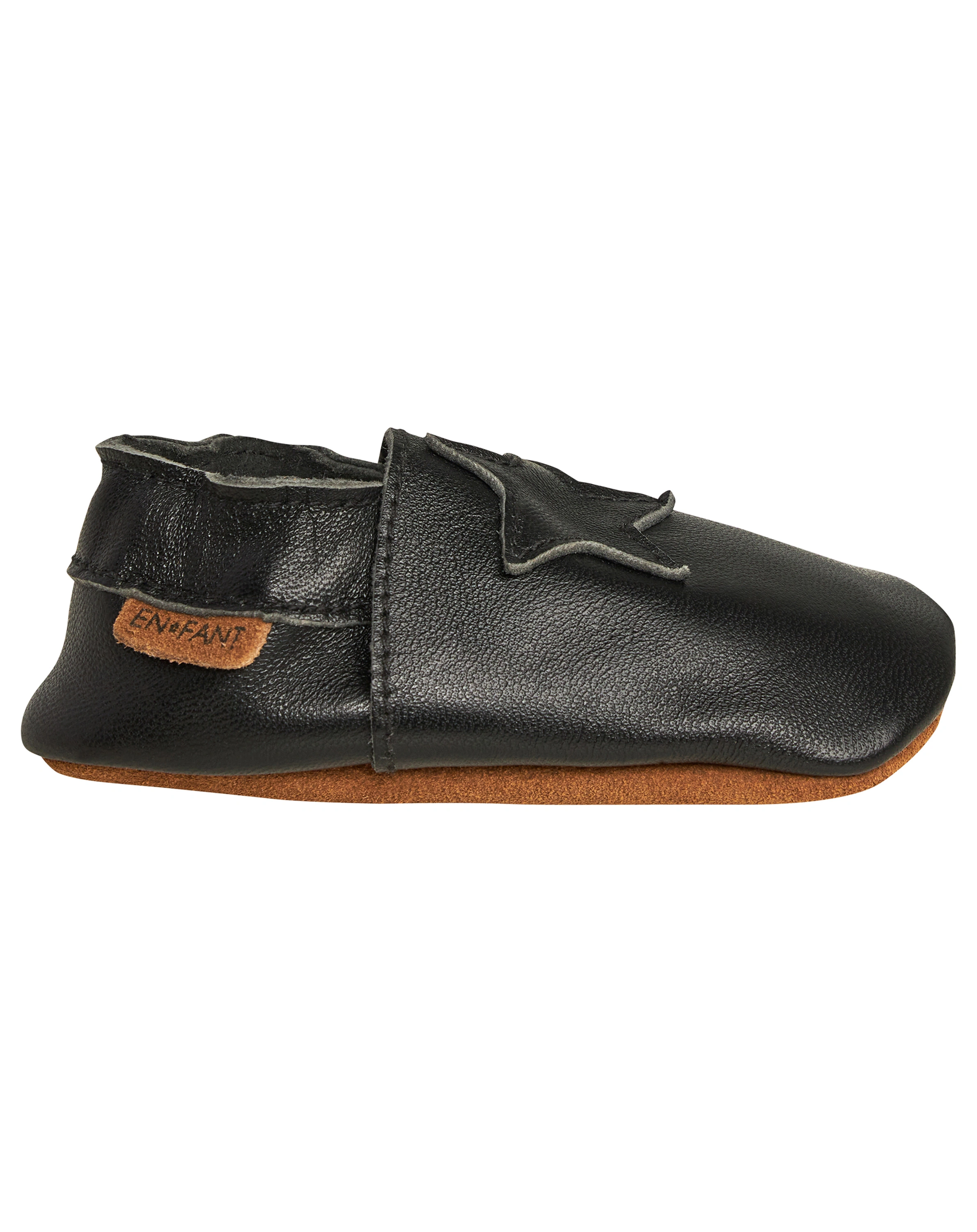 Krabbelschuhe STAR in schwarz/braun