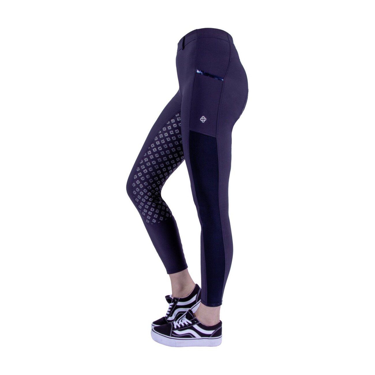 4Riders Kinder-Reithose Palm Beach Full Grip blau 1,64 m
