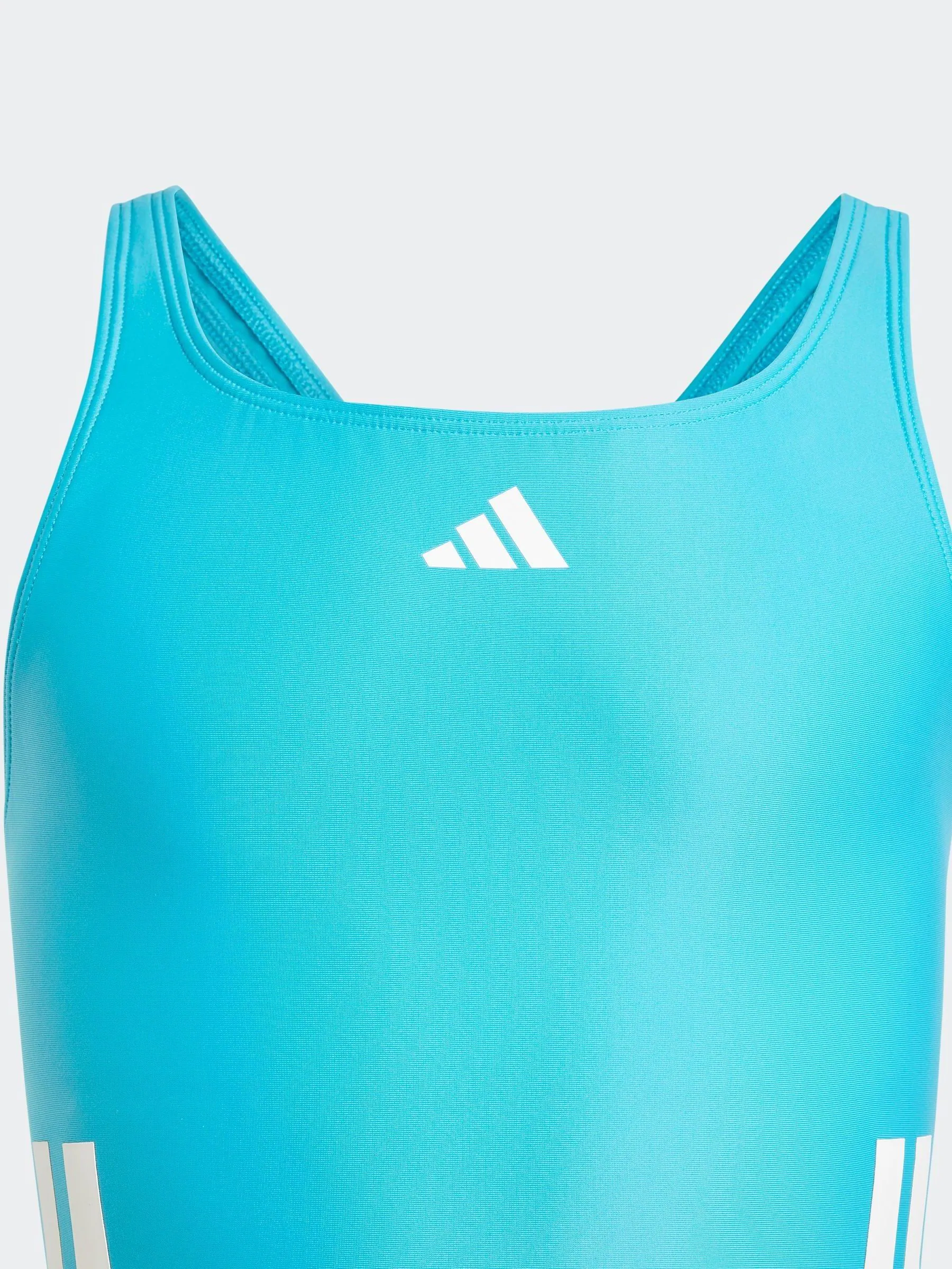 Groen - adidas 3badpak met C-rug en strepen voor kinderen