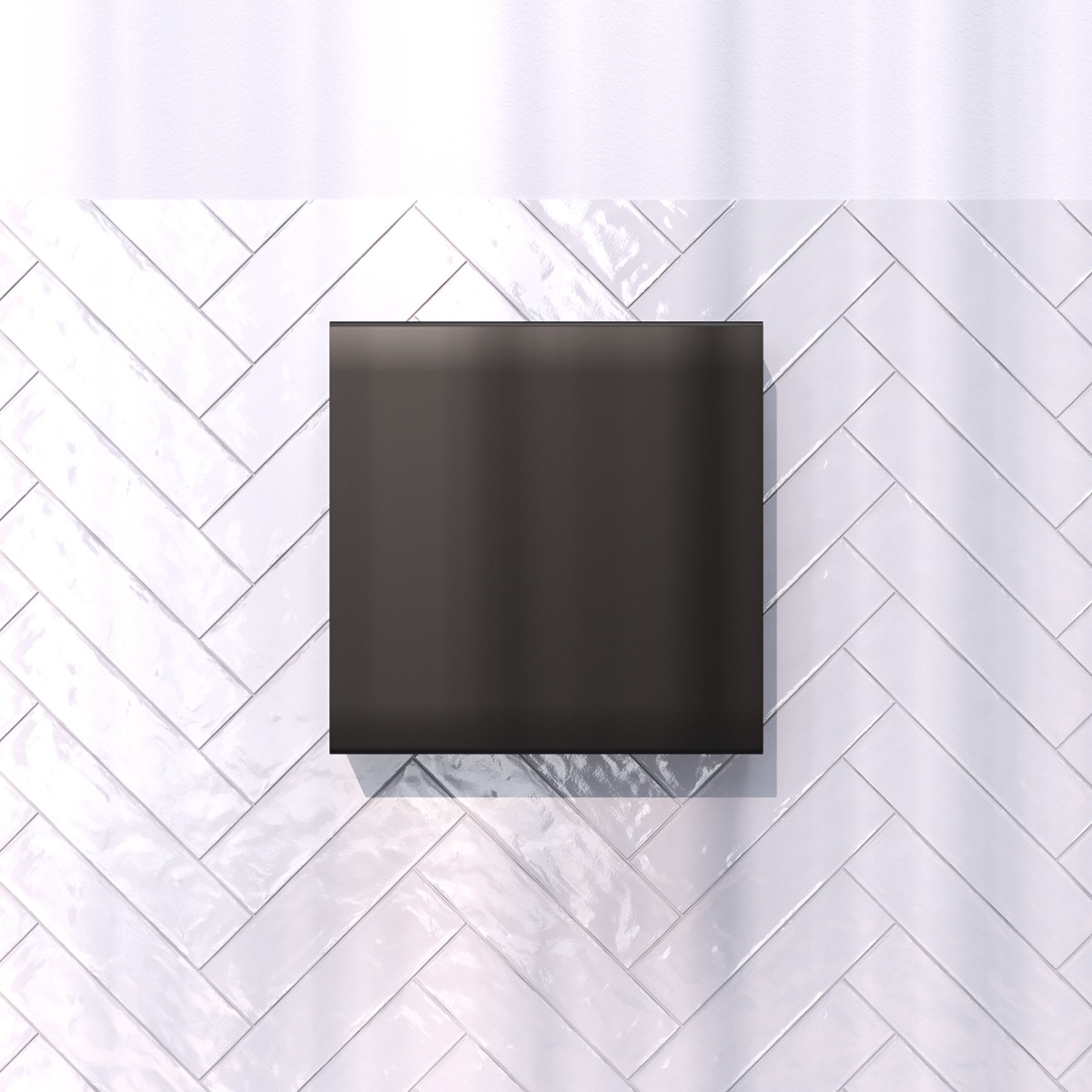 Brauer Black Edition opbouwnis met verborgen opbergruimte mat zwart