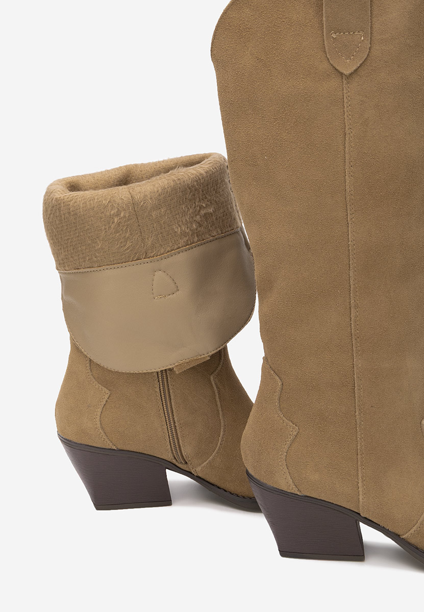 Bottes cowboy femme kaki Hetafe