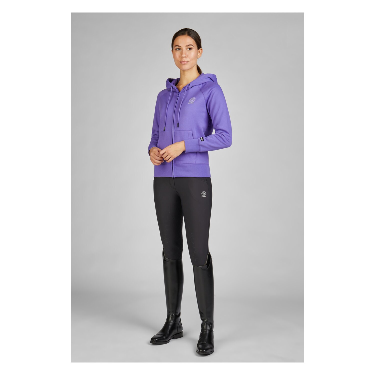 ESKADRON Dynamic Hoodie Tech-Jersey Zip-Hood - purple