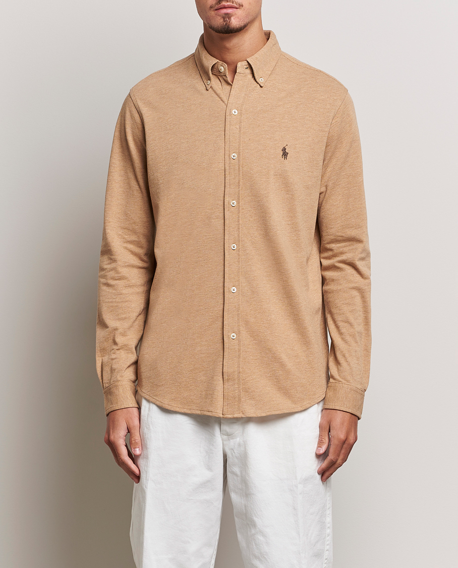 Polo Ralph Lauren Featherweight Mesh Shirt Classic Camel Heather