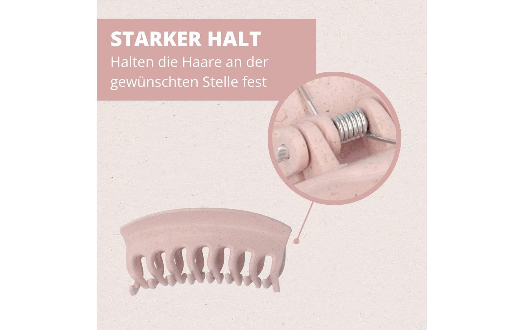 Haarklemme Nature Love gross Rosa 1 StückStilvolle Clips für jeden Look