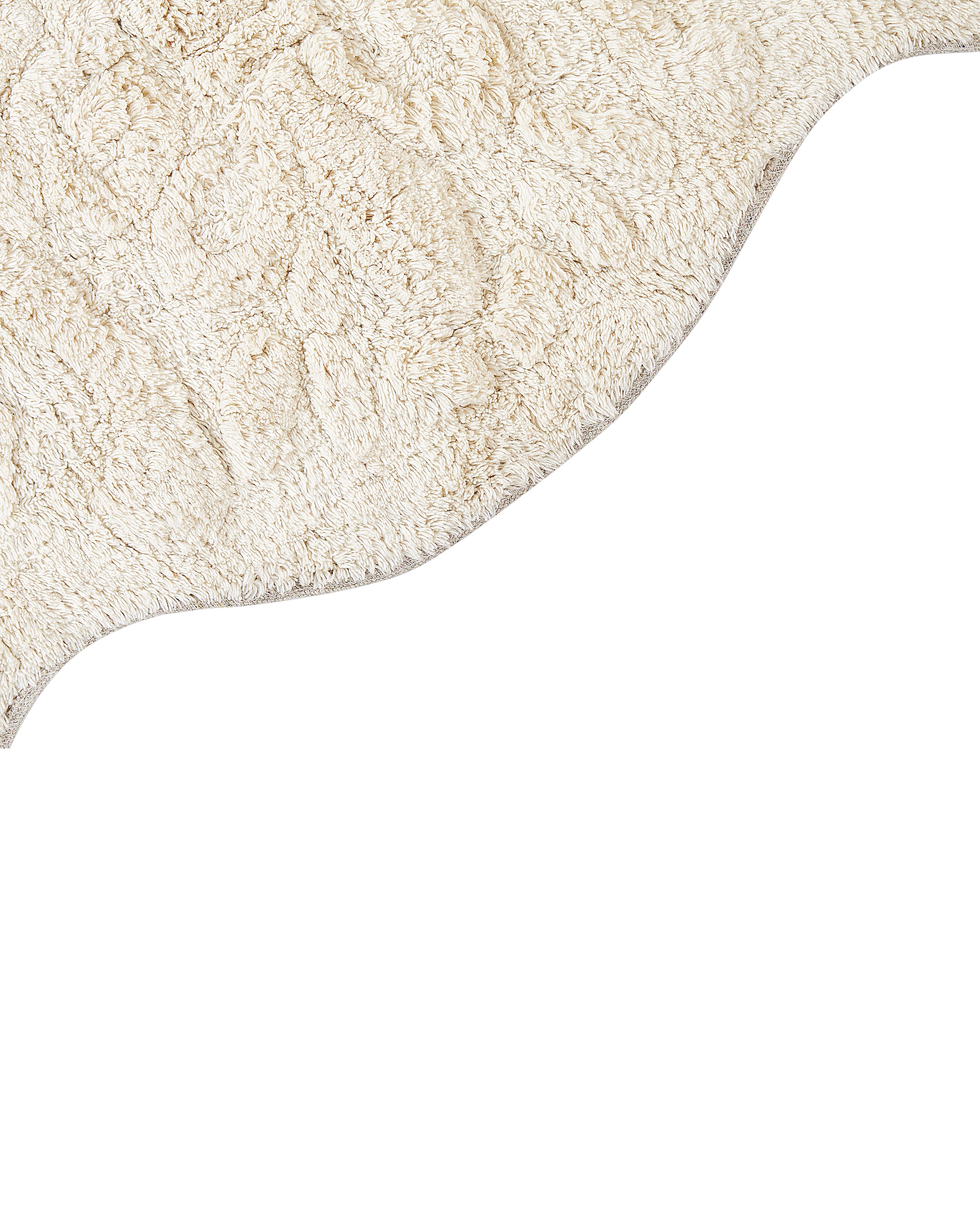 Badmat CANBAR Lichtbeige 150 x 60 cm Katoen