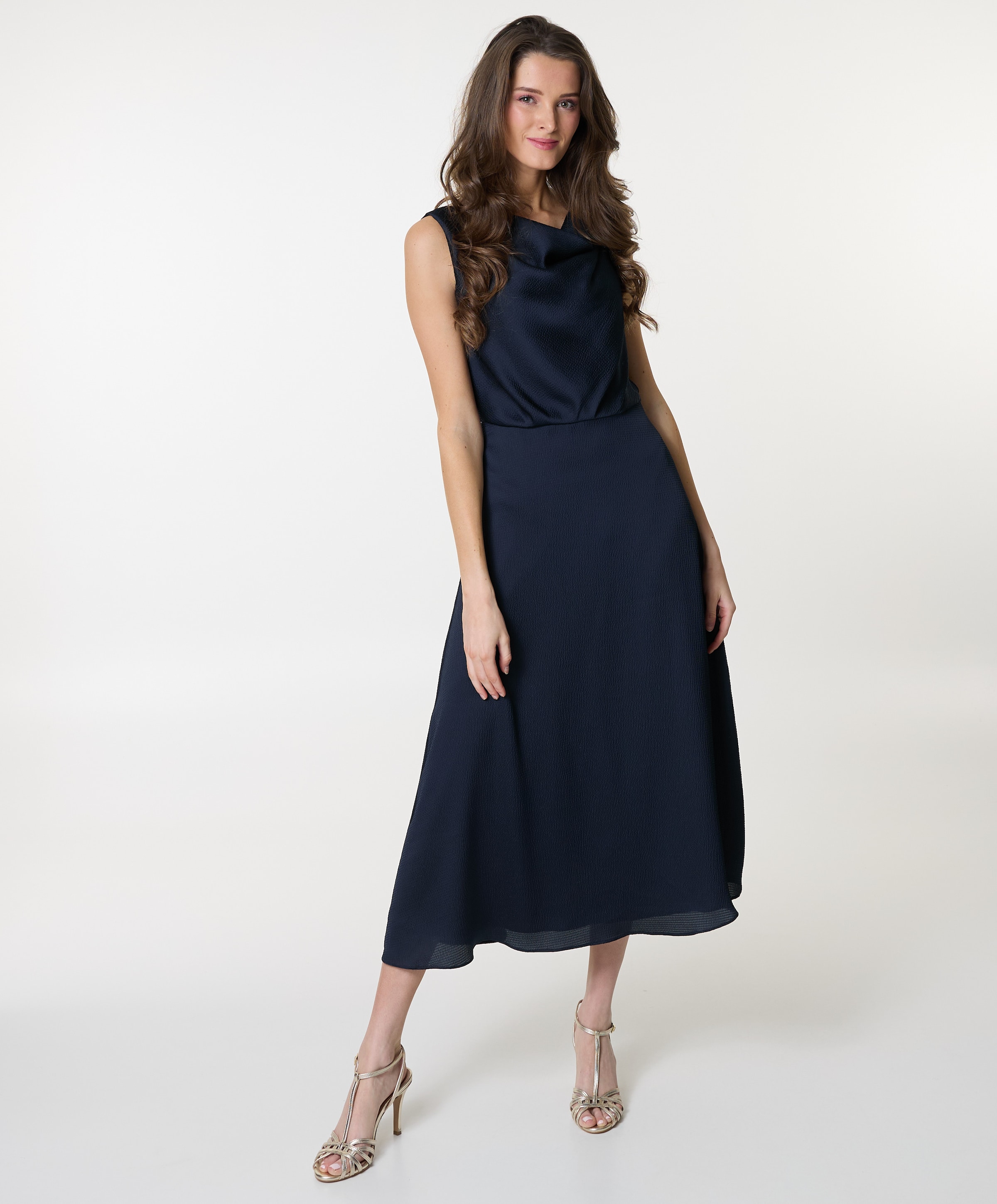 Swing Dames jurk blauw