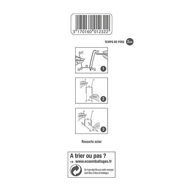 lot de 2 fixe-assiettes en métal taille 2 pour assiettes Ø 20 à 25 cm