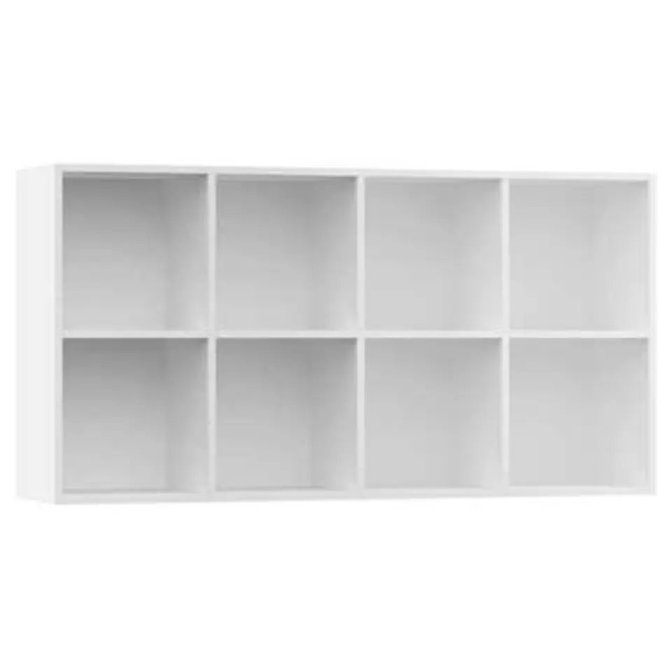 vidaXL - Boekenkast - Wit - Bewerkt hout - 66 x 30 x 130 cm