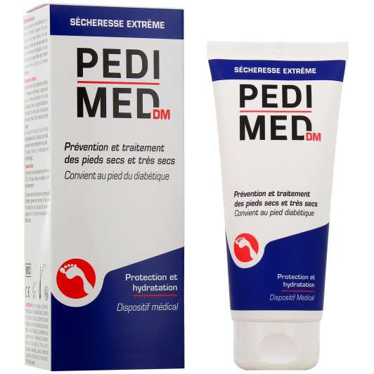 Pedimed DM crème pieds secs - Sécheresse, rugosités - Pied diabétique