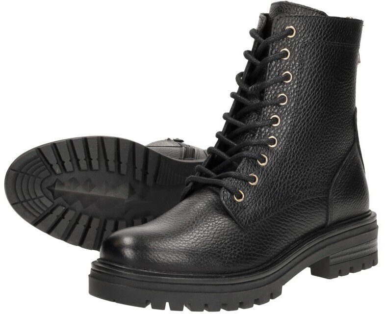 Sub55 Veterschoenen Hoog zwart