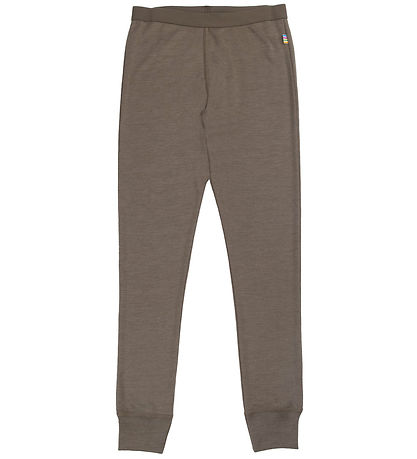 Joha Leggings - Wolle/Seide - Braun