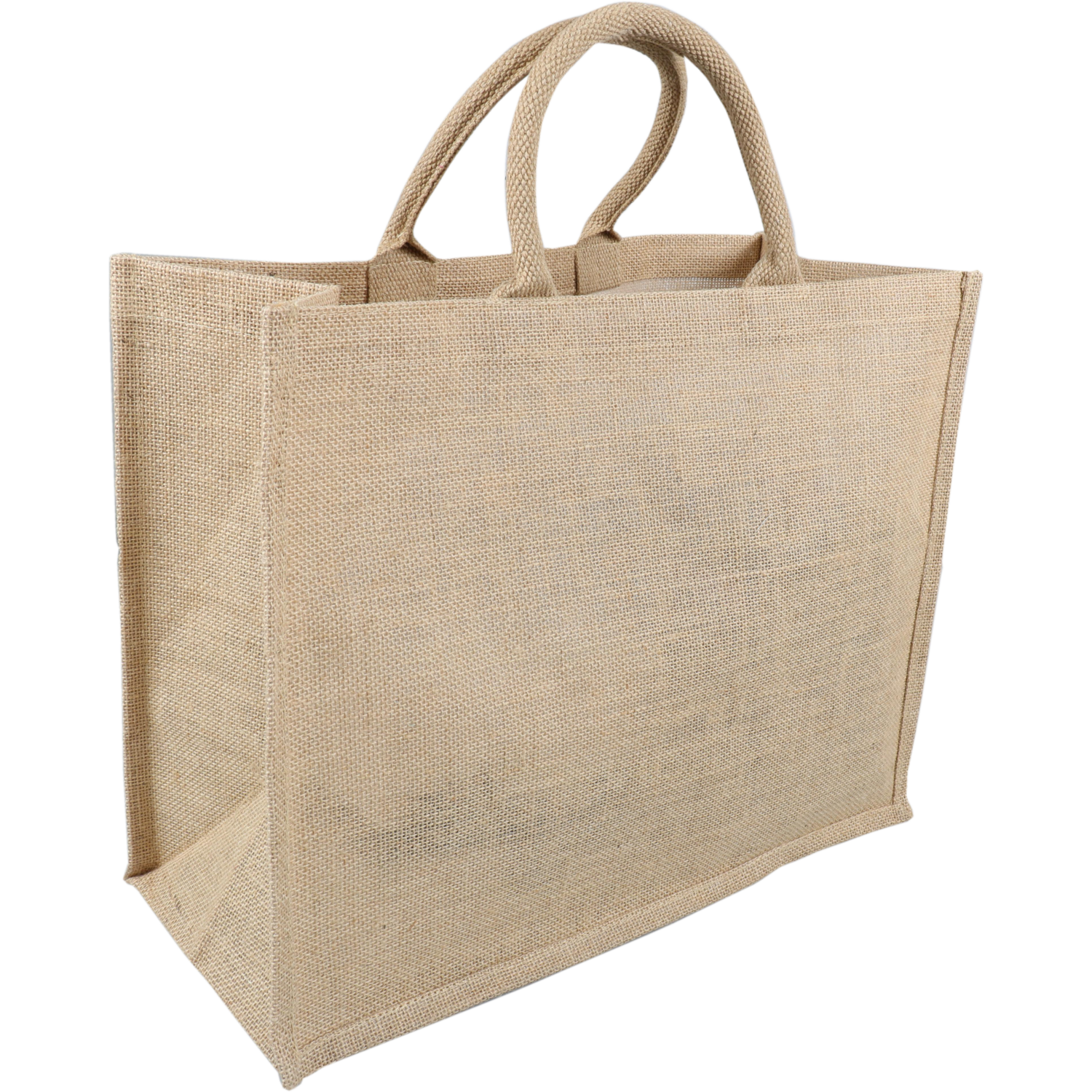 Tas, Jute, landscape, reusable, 43x 20x34cm, draagtas, bruin