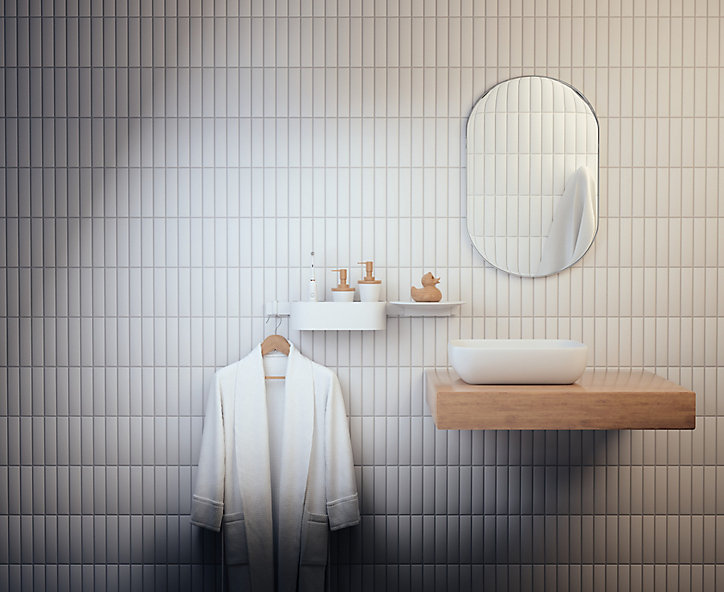 Lot de 2 crochets fins blancs Hansgrohe WallStoris