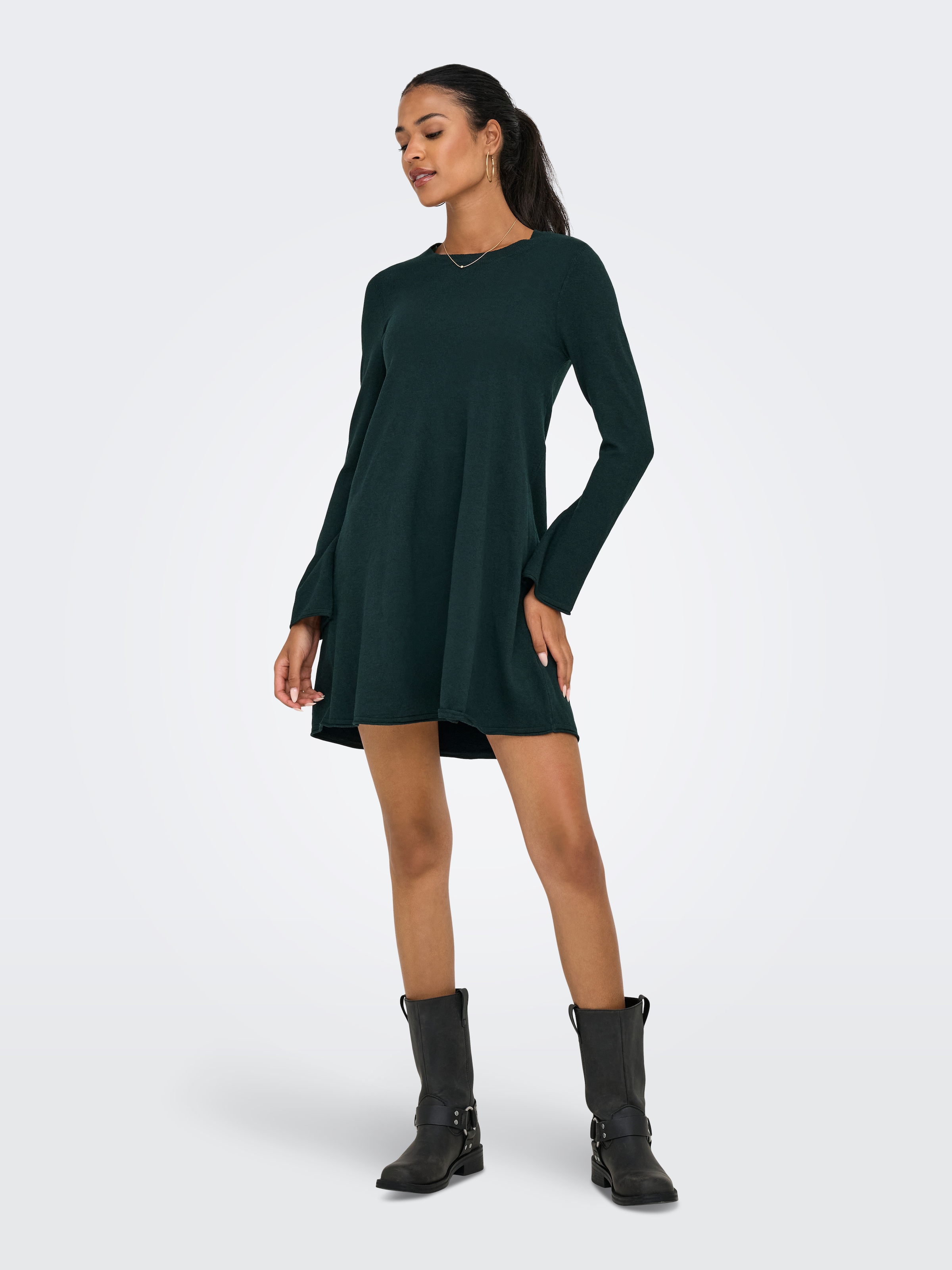 ONLY Midikleid »ONLAMALIO LIFE LS ONECK DRESS KNT« Sommerkleid