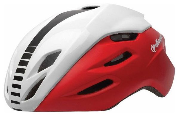 Polisport casque aero road rouge matblanc brillantnoir