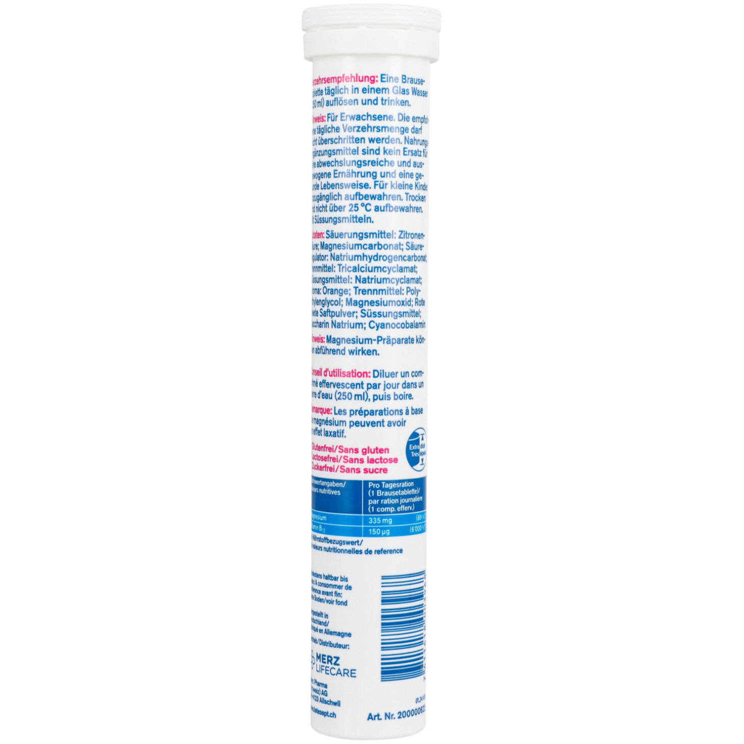 tetesept Magnesium 335+B12 Brause 17 Stück