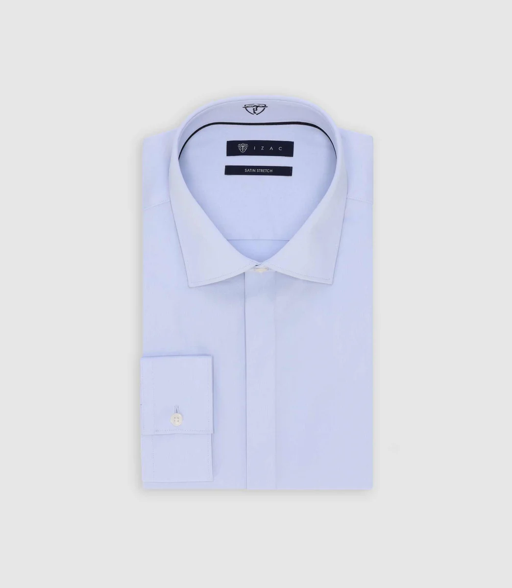 Chemise ajustée ciel