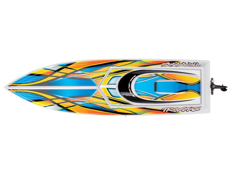 Traxxas Speedboot Blast 603 mm Orange RTR RC Rennboot mit «Deep-V» Rumpf