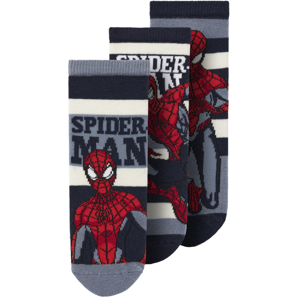 Køb Name It Navy Blazer Nmmoctavius Spider 3p Strømper Mar