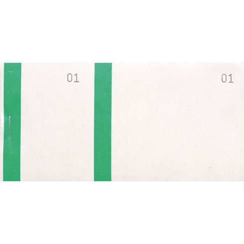 Bloc vendeur 100 feuillets vert -  60 x135 mm