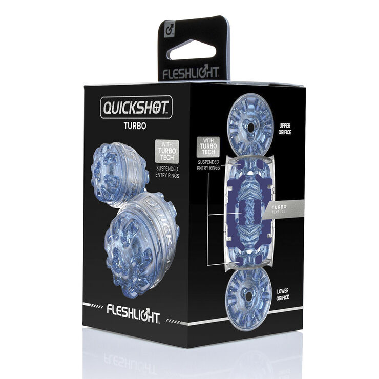Fleshlight FLESHLIGHT - THE QUICKSHOT TURBO BLUE ICE Blue