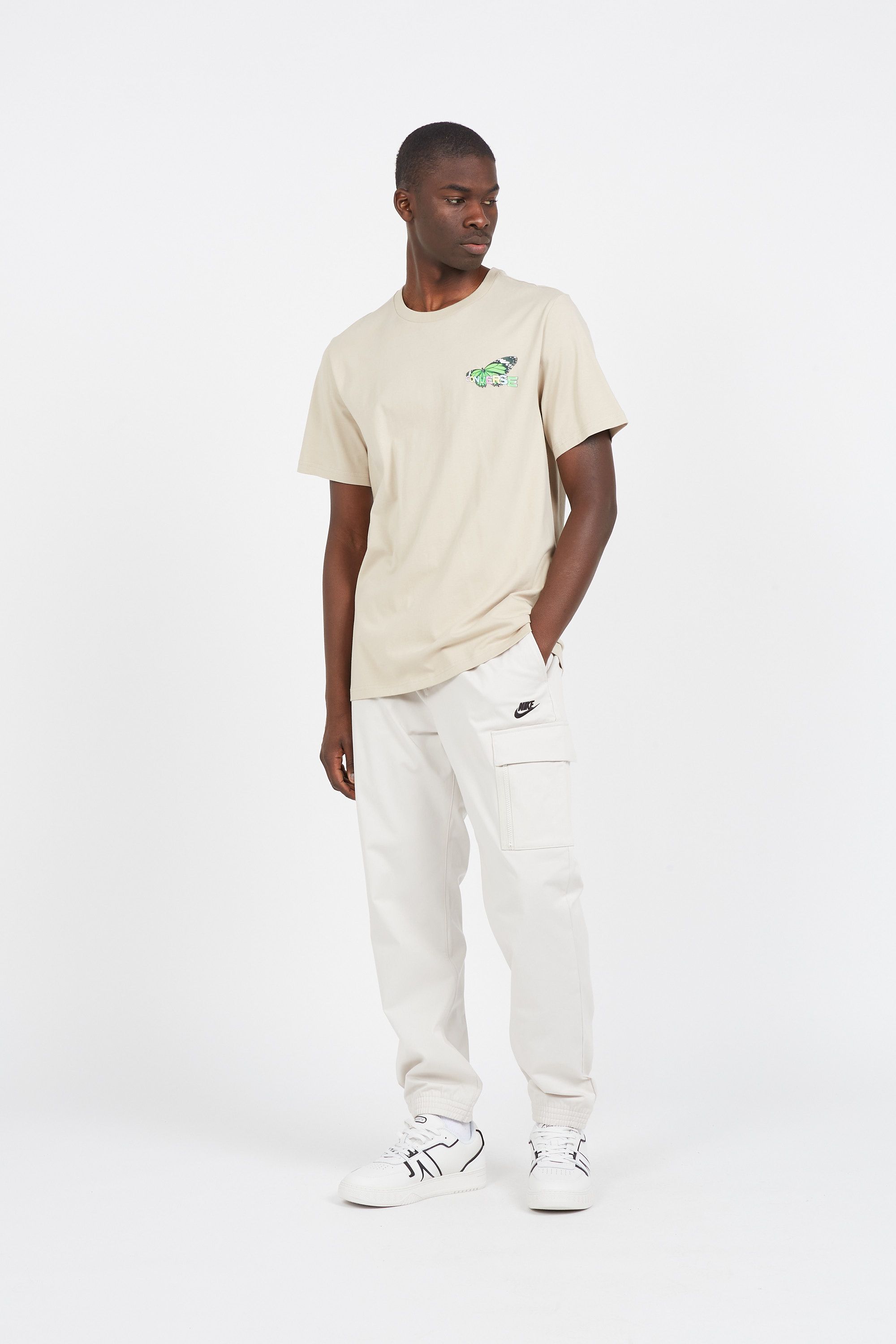 CONVERSE t-shirt CITY BUTTERFLY Beige