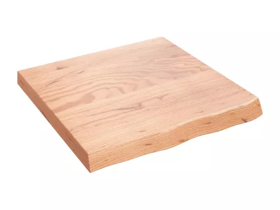 Comptoir de salle de bain marron 60x60x(2-6) cm bois traité