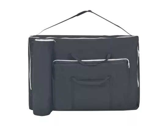 Table de massage pliable noire 221 x 90 x 65 cm 02_0001869