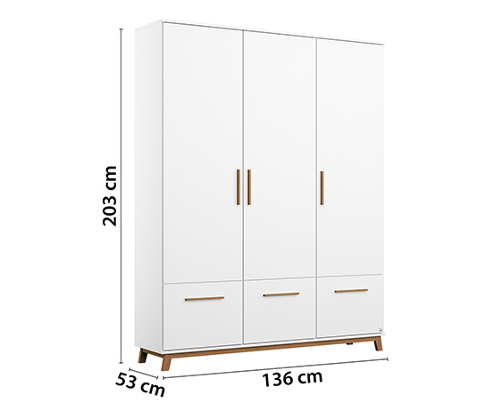 rauch Kleiderschrank »Carlsson«, 3 Schubladen
