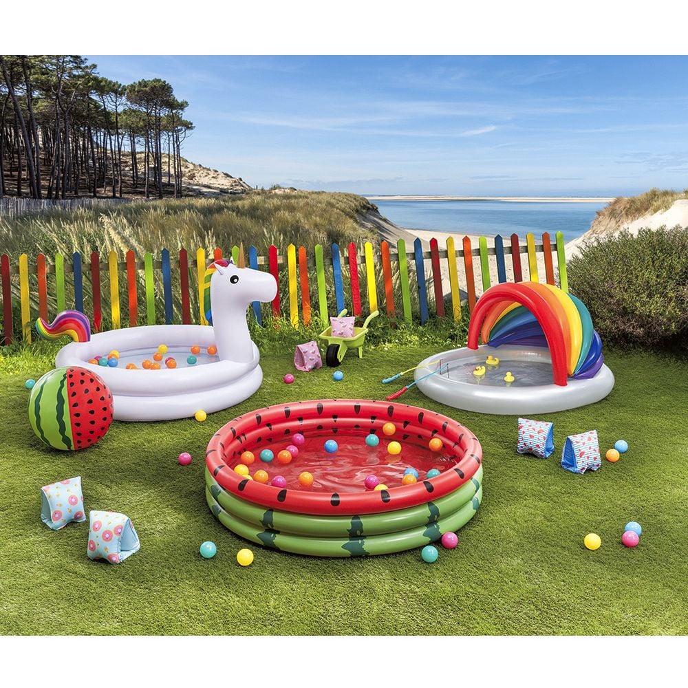 Piscine gonflable enfant 3 boudins pastèque