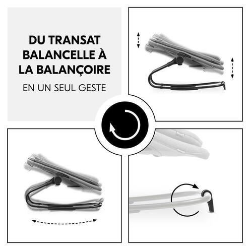 Transat Highchair Bouncer - Gris foncé - HAUCK