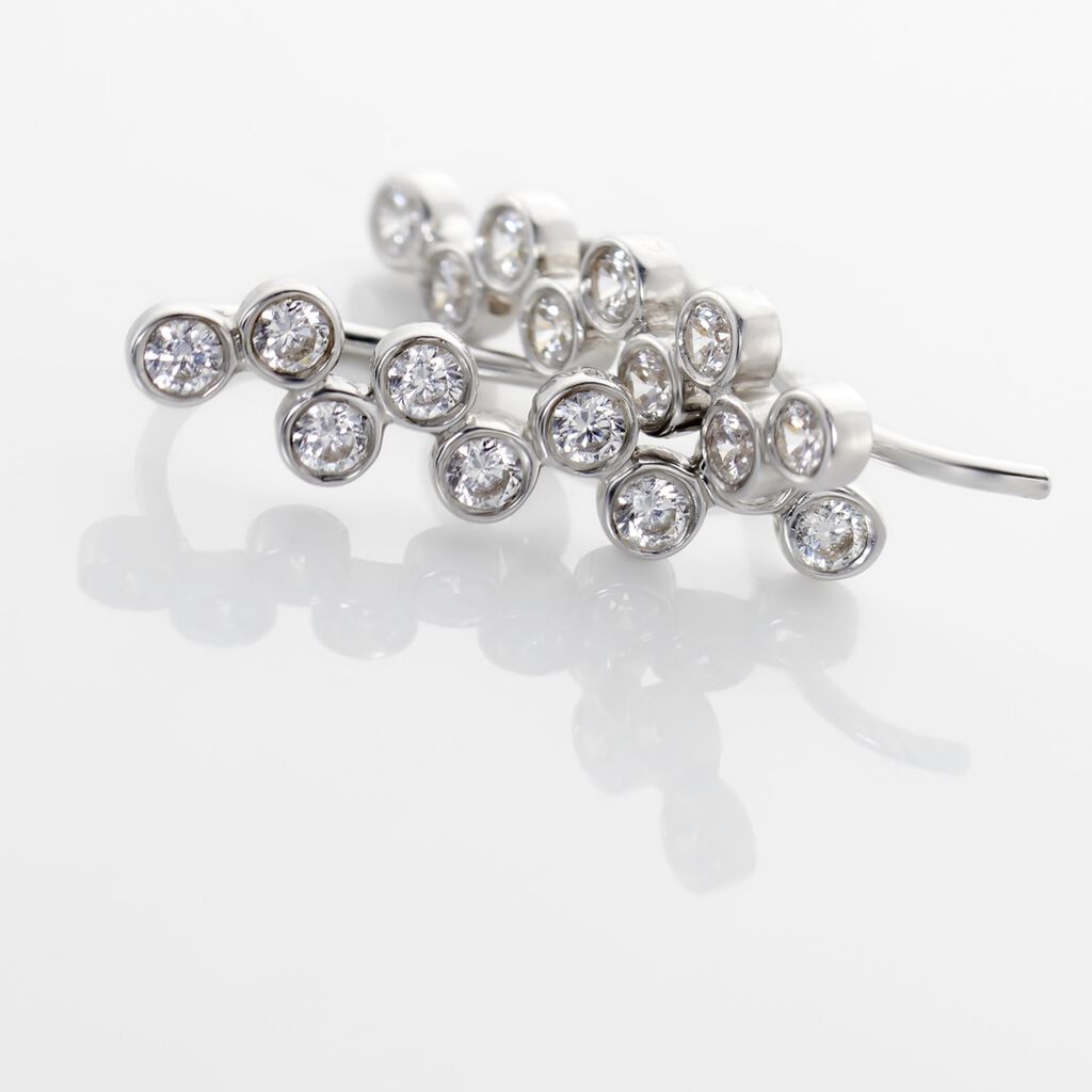 Boucles D'oreilles Grimpantes Galmier Argent Oxyde