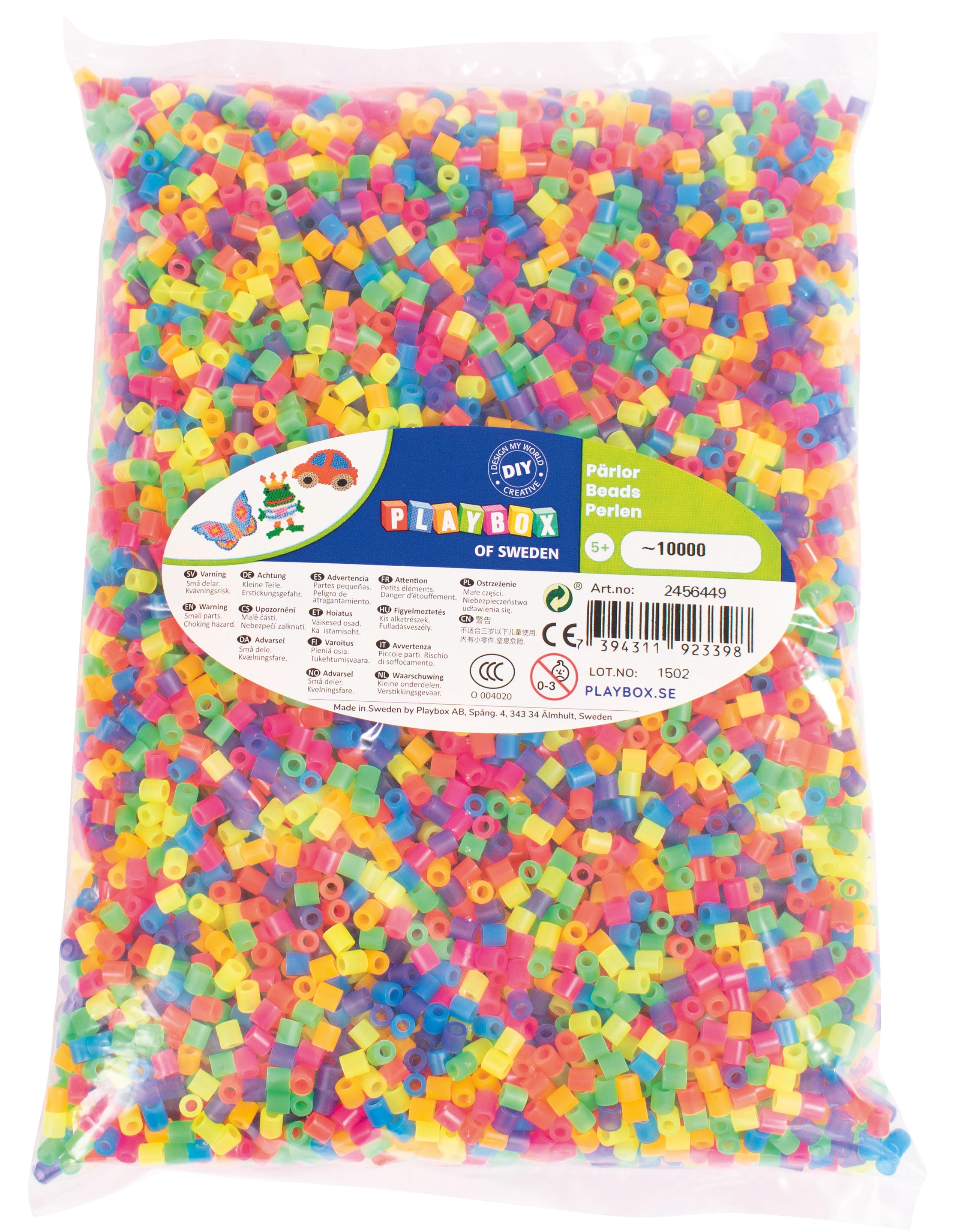 Bügelperlen NEONMIX 10.000-teilig