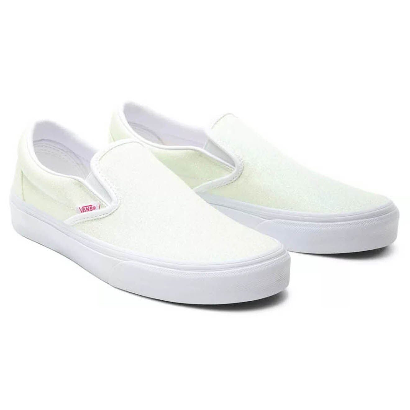Vans Slip-On en Toile UV Glitter Classic blanc doré