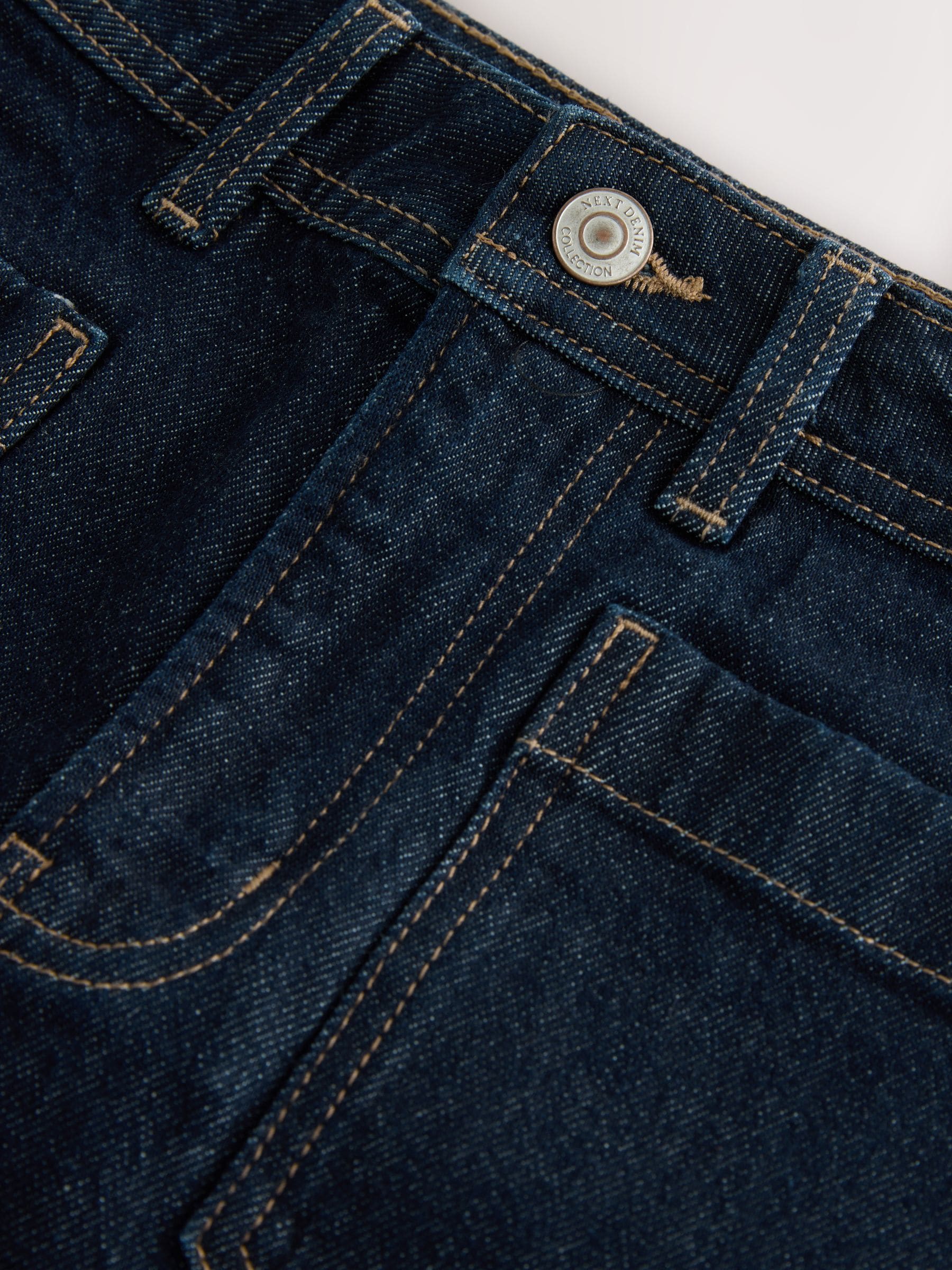 Wassing - Patch Pocket Mini Denim Shorts
