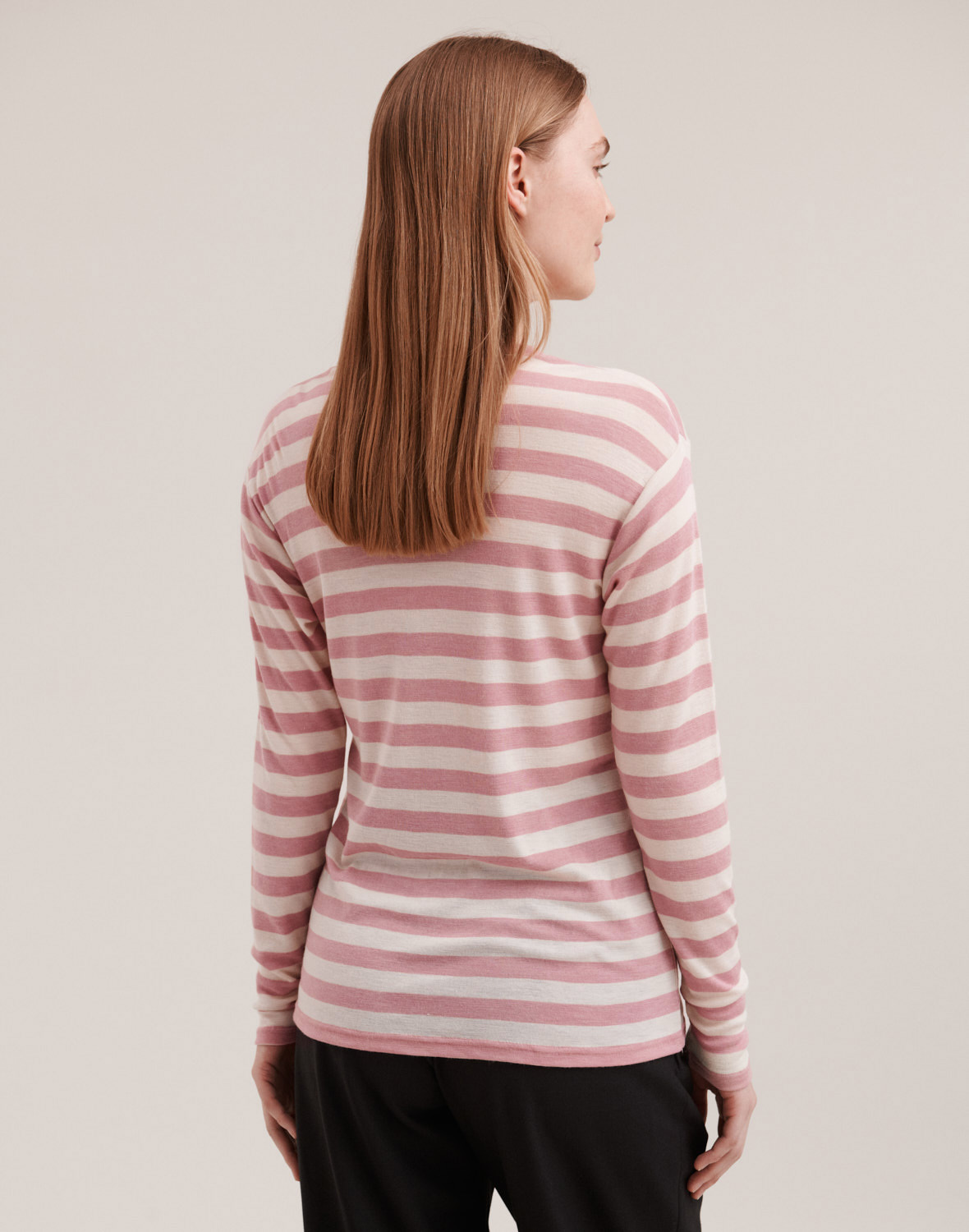 Shirt van merinowol/zijde voor dames
