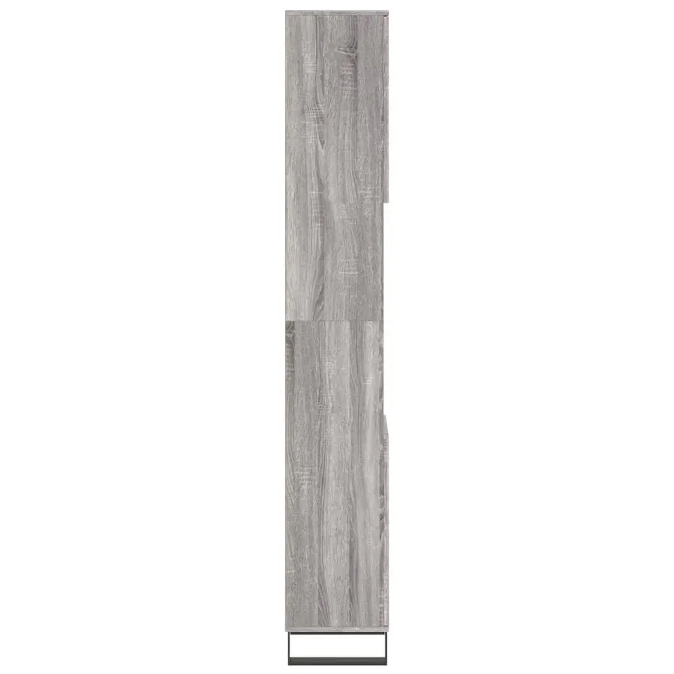 vidaXL - Kolomkast met 2 deuren - Grijs sonoma eiken - Hout - 30x30x190 cm