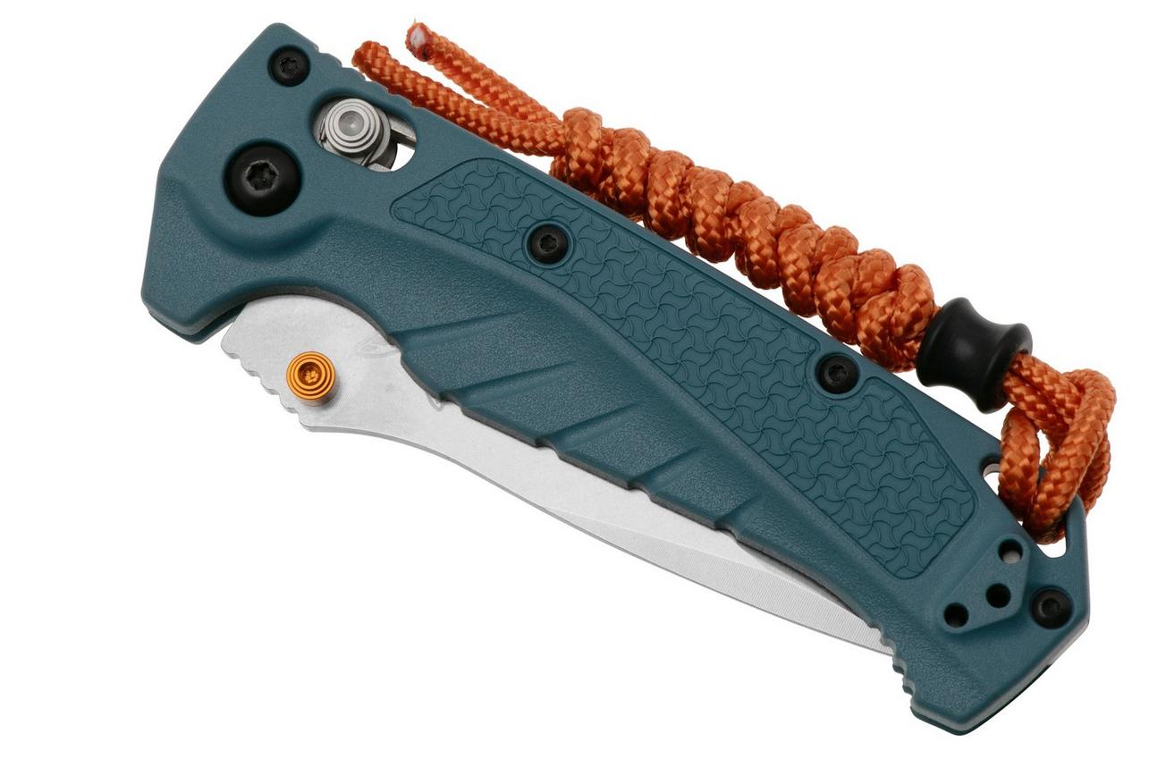 Benchmade Mini Adira 18065 CPM MagnaCut, Depth Blue Grivory zakmes