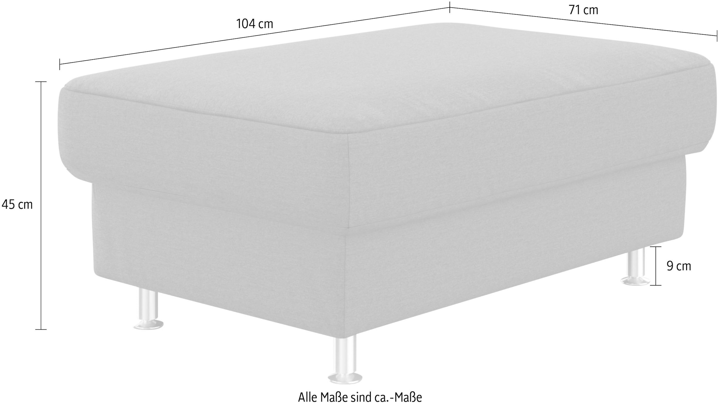 sit&more Stauraumhocker »Apulia« mit Stauraum