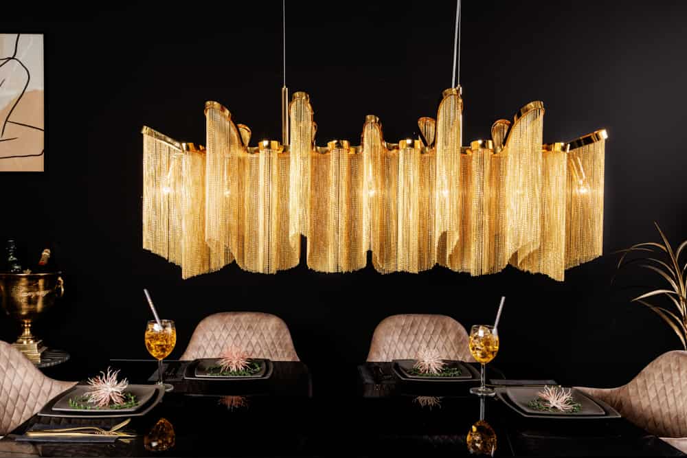 Extravagante Hängeleuchte ROYAL 120cm gold Hängelampe